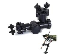 Hominas Porte-Canne à Pêche et Support Rotatif 360 Degrés Support de Parapluie Universel en Plastique pour Caisse de Pêche à Réglage Rapide pour Fixer La Canne à Pêches et Le Parapluie