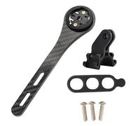 Hominas Support D'ordinateur de Vélo pour Garmin Edge Guidon Intégré sur Support Avant en Fibre de Carbone Mount pour Caméra Action et D'éclairage