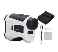 Hominas Télémètre 600 m avec Interrupteur de Pente Télémètre Rechargeable Portable de Haute précision Télémètre à Barillet Unique pour golfeurs Professionnels (Blanche)