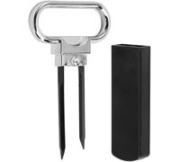 Hominas Tire-Bouchon Lame, Remover Ouvre-Bouteille de Vin à Deux Broches Cork Puller de Poignée Acier Inoxydable pour Vin Bière Bar Cuisine, Noir