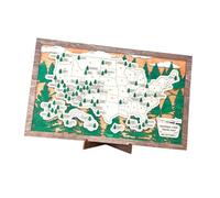 hominjoy Parcs nationaux Décoration murale en bois Voyage avec arbres pour papa, mari, épouse, États-Unis, nature rustique, souvenir d'aventure