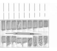 Homirty 270 Pezzi Barre a Molla per Cinturini per Orologi,1.5mm Strumenti Barra di Primavera in Acciaio INOX,Con Strumenti di Rimozione Del,Perni per Cinturini per La Riparazione di Orologi,8-25mm