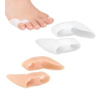 Homirty 4 Paires de Séparateurs d'Orteils, Petit Separateur Orteil, Entretoise d'Orteil, Ecarteur d'Orteils Petit, Correcteurs d'Orteils, Redresseur Orteil, Protecteurs d'Orteils Petit à Deux Trous
