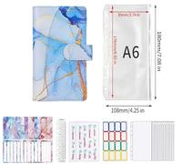 HomiTunky Classeur Budget, Enveloppe Budget, Budget Planner, Carnet Budget, Classeurs à Anneaux, Classeur A6, Convient pour la Planification Financière à Tout Moment et en Tout Lieu, A6