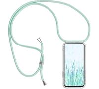 HomiTunky Coque pour OnePlus 15R 5G avec Cordon de Collier, Cover Transparente Silicone TPU Bumper Etui Housse avec Cordon Réglable Téléphone Lanyard Case Collier，Vert