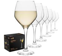 Homiu Napoli Collection Napoli Lot de 6 grands verres à vin blanc Transparent 330 ml Passe au lave-vaisselle