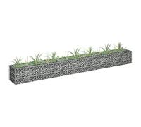homiuse 270x30x30 CM Cloture Jardin Exterieur Mur en Gabion JardinièRe Clã´Tures Dã©Coratives Claustra Exterieur Decoration Jardin pour Les Zones Commerciales Et RéSidentielles Pratique Et Beau