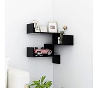 homiuse 40x40x50 cm Étagère Murale Noir Etagere Murale Bois Etagere Murale sans Percage Deco Murale DéCoration Murale Decoration Bureau Salon Meuble Mural Bois Flotté Etagere WC