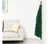 HOMIUSE Demi Sapin de Noël Artificiel Mince avec Support Vert 150 cm Arbre de Noël Artificiel Décorations de Noël Fairytrees Sapin de Noel Réaliste Christmas Tree Interieur