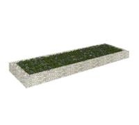 homiuse Lit SuréLevé à Gabion 300x100x20 CM Jardin Exterieur Mur en Gabion JardinièRe Claustra Exterieur Decoration Jardin pour Les Zones Commerciales Et RéSidentielles Pratique Et Beau Argenté