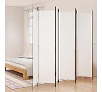 HOMIUSE Paravent 300 x 220 cm Paravent pour balcon, brise-vue, séparateur de pièce, paravent intérieur, accessoire de jardin, terrasse, brise-vue, blanc