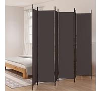 HOMIUSE Paravent 300 x 220 cm Paravent pour balcon, brise-vue, séparateur intérieur, paravent, accessoire de jardin, terrasse, marron