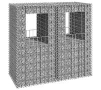 homiuse Poteau pour Panier De Gabion 50x50x100 CM 2 Pcs Jardin Exterieur Mur en Gabion JardinièRe Rectangulaire Claustra Exterieur Decoration Jardin pour Les Zones Commerciales Et RéSidentielles