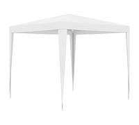 HOMIUSE Tente de réception - 2,5 x 2,5 m - Tonnelle pliable - Pavillon de barbecue - Stand de vente - Tonnelle de jardin - Tente de fête - Grande tente à bière - Pliable - Pour barbecue - Blanc