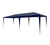 HOMIUSE Tente de réception 3 x 6 m - Bleu - Tonnelle pliante - Tonnelle de barbecue - Stand de vente - Tonnelle de jardin - Tente de fête - Grande tente à bière - Tente pliante - Tonnelle pliable