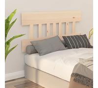 homiuse Tête de lit en bois - Accessoire de lit - Accessoire pour cadre de lit - Panneau mural - Meuble de chambre à coucher - Design élégant - Marron - 123,5 x 3 x 81 cm