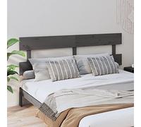 homiuse Tête de lit en bois - Meuble de chambre à coucher - Accessoire de lit - Accessoire de lit - Panneau mural - Design élégant - Gris - 204 x 3 x 81 cm