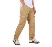 HomKuch Pantalon de Travail de Cargo Respirant pour Hommes Pantalon de Taille élastique en Coton Confortable