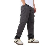 HomKuch Pantalon de Travail de Cargo Respirant pour Hommes Pantalon de Taille élastique en Coton Confortable