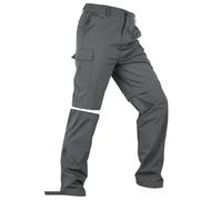 HomKuch Pantalons de randonnée pour Hommes Pantalon de Marche Stretch Sec Rapide Convertible en Shorts Pantalon Cargo léger