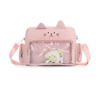HomKuch Sac Kawaii Messenger pour les femmes, sac à épaule Kawaii japonais de poches multiples pour filles