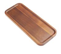 HOMKULA Plats de service et plateaux de service en bois d'acacia, planches à charcuterie rectangulaires, planche à fromage, décoration d'intérieur, 35,6 x 14,9 cm