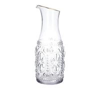 HOMLA Barrel Carafe à bord doré Elegant 1,2l verre