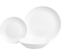 HOMLA CAPRI set d'assiettes 18 pièces blanc