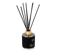 HOMLA Eternal Parfum d'ambiance Dark Fig & Gardenia Lily - Bâtonnets parfumés - Diffuseur d'arôme - Bouteille en verre décorative - Bâtonnets noirs - Figue, gardénia, lys - 0,1 l