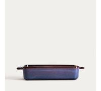 HOMLA LOSSI plat à four rectangulaire bleu marine 22x12x4 cm