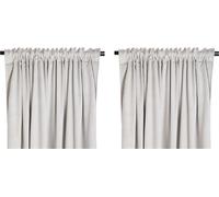 HOMLA Lot de 2x B2 FENÊTRE DE VERRE BEIGE ESSENTIELS TÉNÈBRES 140x250 cm
