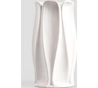 HOMLA NOVO vase blanc avec motif géométrique 11.2x24.50 cm