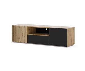 Homlando AURIS - Meuble TV bas - Meuble TV moderne avec espace de rangement pour chambre à coucher - Commode - Buffet - TV et meuble multimédia - Table de console TV - Pour téléviseurs jusqu'à 150 cm