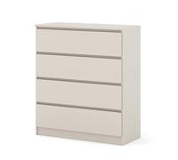 Homlando Commode Maja avec 4 tiroirs, buffet sans poignées, stable, pour salon, chambre à coucher, couloir ou bureau, 40 x 90 x 104 cm, cachemire