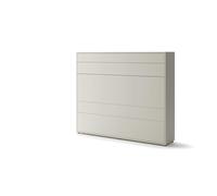 Homlando Lenart Lit escamotable Concept BC14 160 x 200 cm - Lit escamotable horizontal - Armoire avec lit escamotable intégré - Lit mural avec sommier à lattes - Lit Murphy (Cachemire)