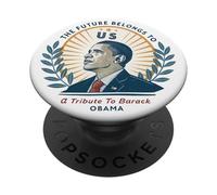 Hommage à Barack Obama : L'avenir nous appartient PopSockets PopGrip Adhésif