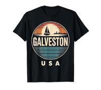 Hommage à Galveston Texas Retro Beach Sun T-Shirt