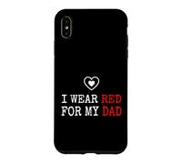 Hommage à I Wear Red for Dad, Partisan de la Sensibilisation Cardiaque Coque pour iPhone XS Max
