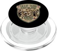 Hommage au 761e Bataillon de Chars Vintage Dog Company, héros de la Seconde Guerre Mondiale PopSockets PopGrip pour MagSafe