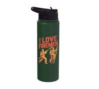 Hommage audacieux à I Love Firemen Stainless Steel Insulated Water Bottle