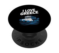 Hommage aux Amoureux du Parthénon à I Love Greece PopSockets PopGrip Adhésif