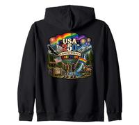 Hommage aux Parcs nationaux LGBT Pride du 250e Anniversaire des États-Unis Sweat à Capuche