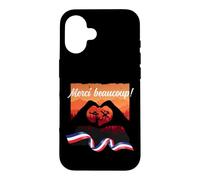 Hommage aux Pompiers français. Un Grand Merci aux Pompiers Coque pour iPhone 16