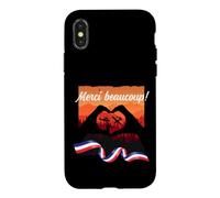 Hommage aux Pompiers français. Un Grand Merci aux Pompiers Coque pour iPhone X/XS