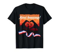 Hommage aux Pompiers français. Un Grand Merci aux Pompiers T-Shirt