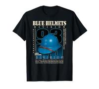 Hommage aux soldats Buffalo de la 93e division d'infanterie Blue Helmets T-Shirt