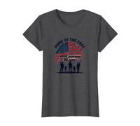 Hommage Patriotique à la Patrie de la liberté pour Les Braves T-Shirt, Femme, Chiné Foncé, 3XL