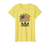 Hommage Patriotique à la Patrie de la liberté pour Les Braves T-Shirt, Femme, Citron, XXL