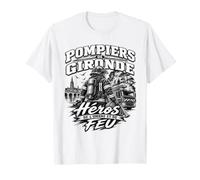 Hommage pour Pompiers De Gironde Héros Ombre Feu 2026 T-Shirt