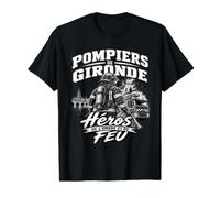 Hommage pour Pompiers De Gironde Héros Ombre Feu 2026 T-Shirt Graphique avec Valeur